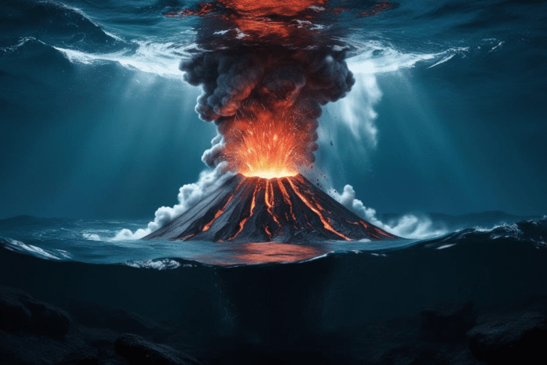 Large quantities of underwater volcanoes can erupt quickly. Large Quantities Of Underwater Volcanoes Can Erupt Quickly.