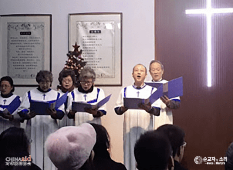 "christians must sing to the (communist) party before they praise