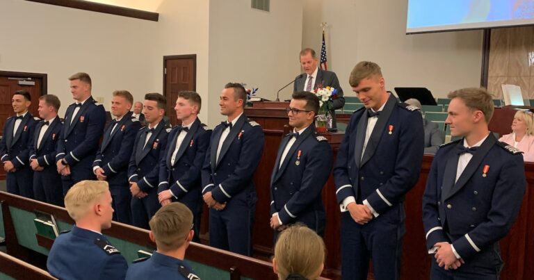 Elder stevenson addressing us air force academy graduates church