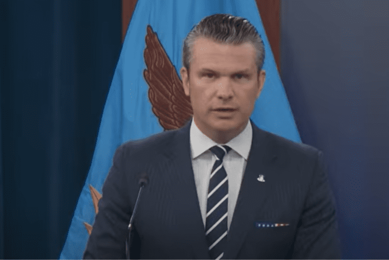 Pete hegus pentagon iran briefing: "we glorify god"