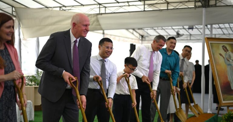 Broken ground for the first temple in singapore church