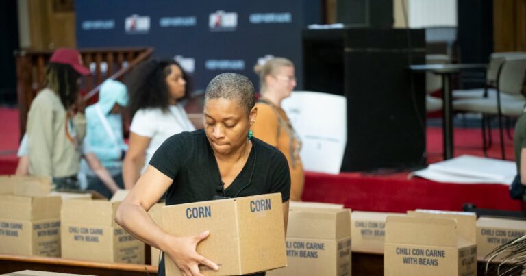 Church donates two semi trucks full of food in chicago