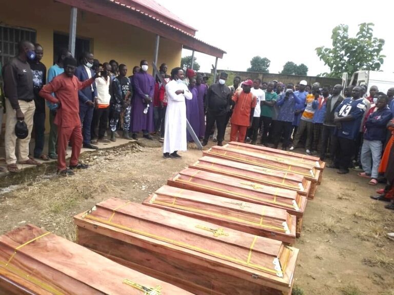 Of the seven christians killed in nigeria, five were children