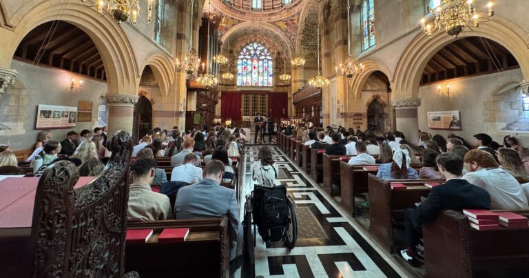 Young adults gather together to strengthen their faith in christ