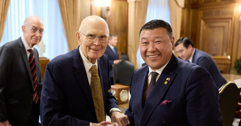 Ambassador of mongolia meets with first presidency – church news