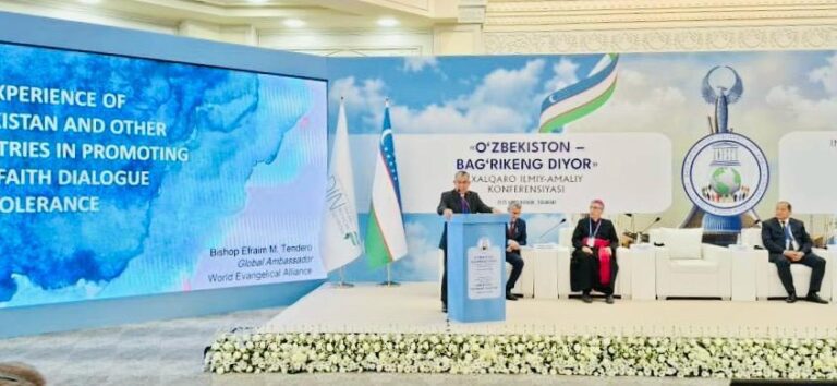 ‘Tolerance is essential for peace,’ world evangelical leader speaks at Uzbekistan Interfaith Conference 'tolerance is essential for peace,' world evangelical leader speaks at