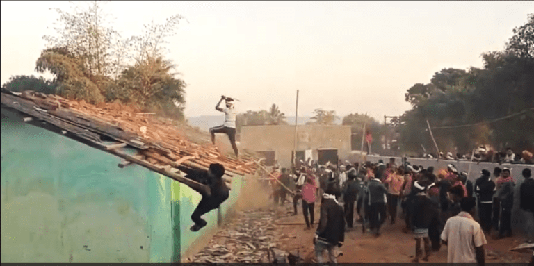 Buried on christian land in india, body exhumed